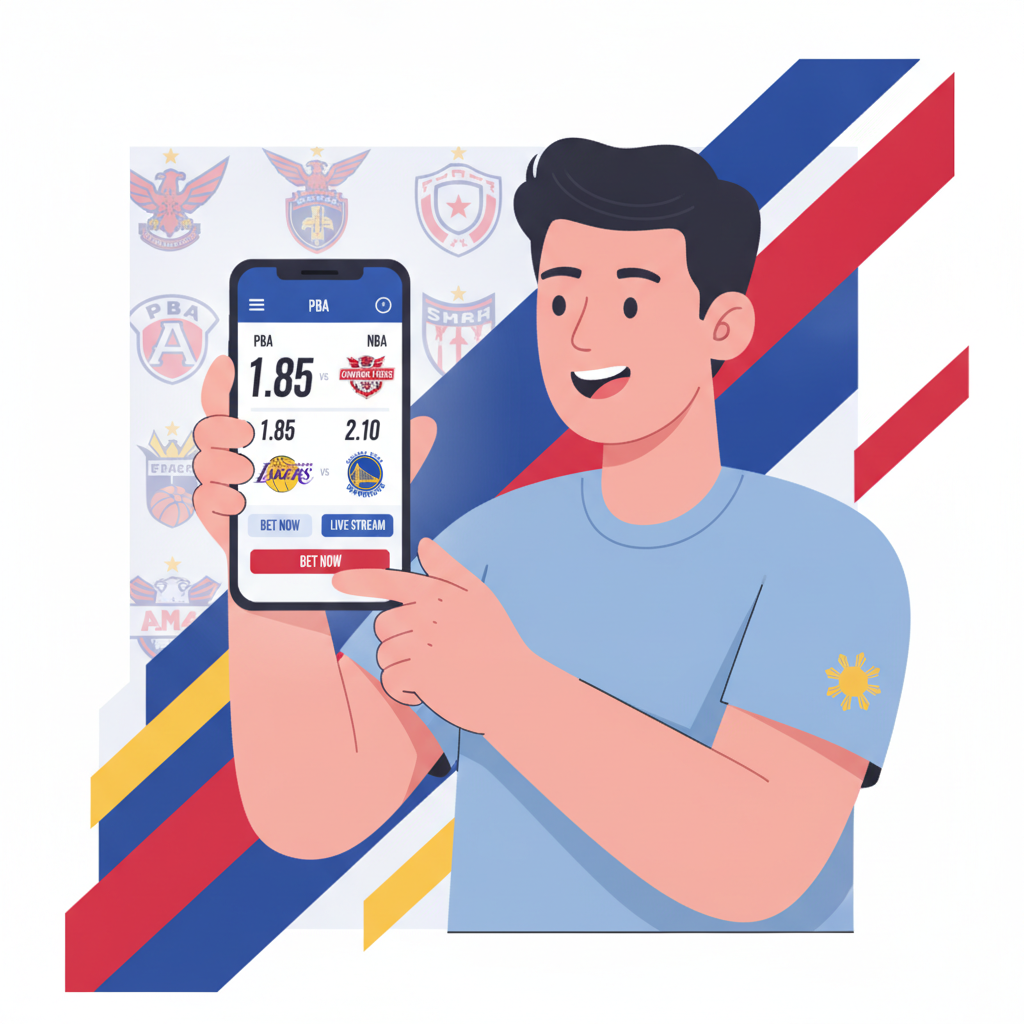 Illustration: How to Bet on PBA and NBA Games at RK Worlds Sportsbook